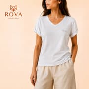 تیشرت یقه هفت گلدوزیrova
