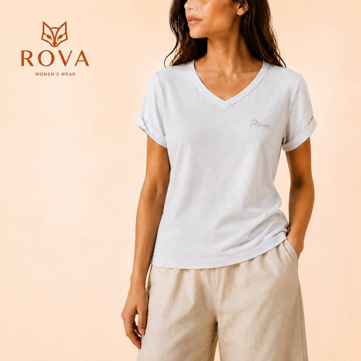 تیشرت یقه هفت گلدوزیrova